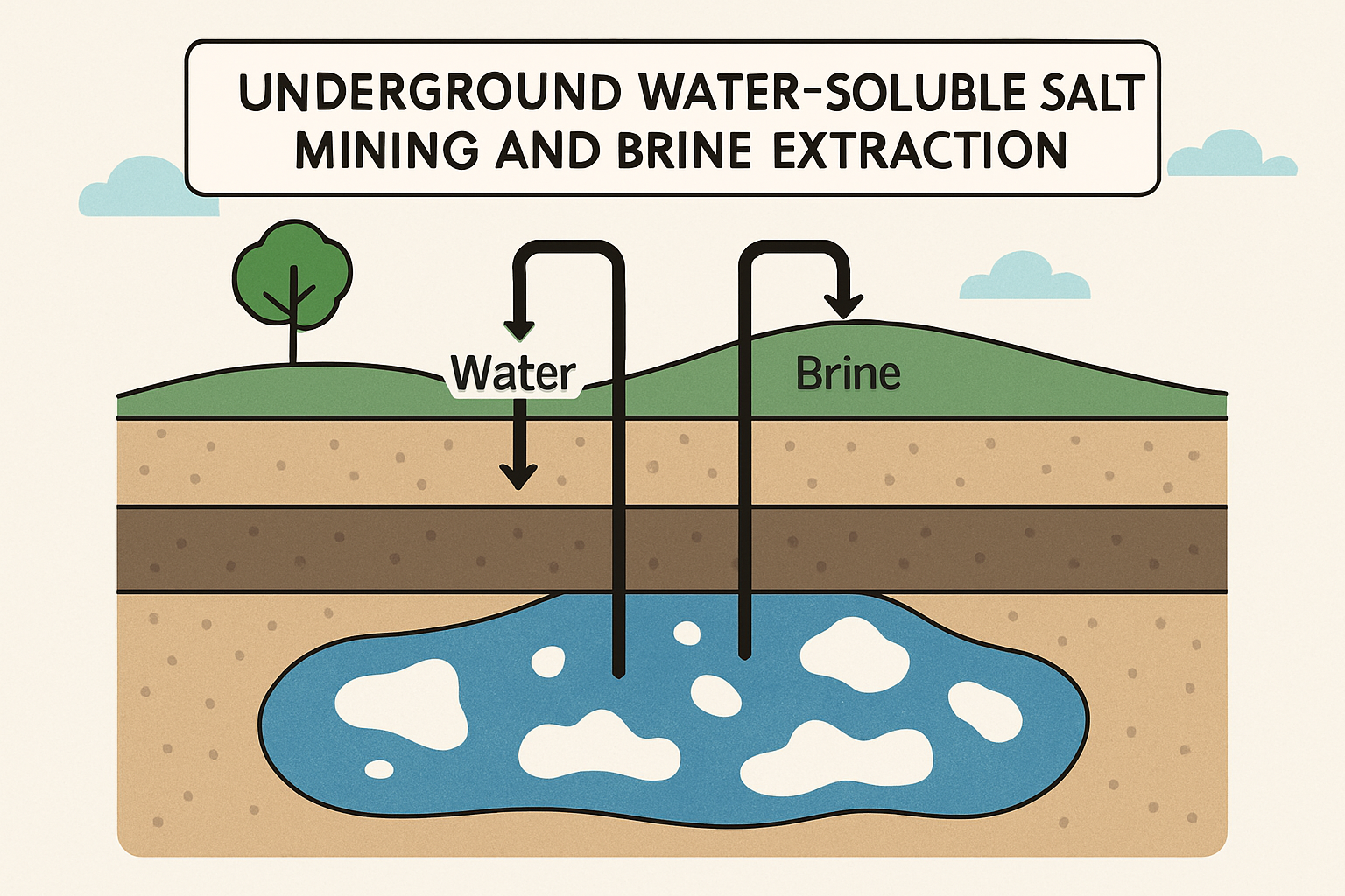 水溶开采示意图